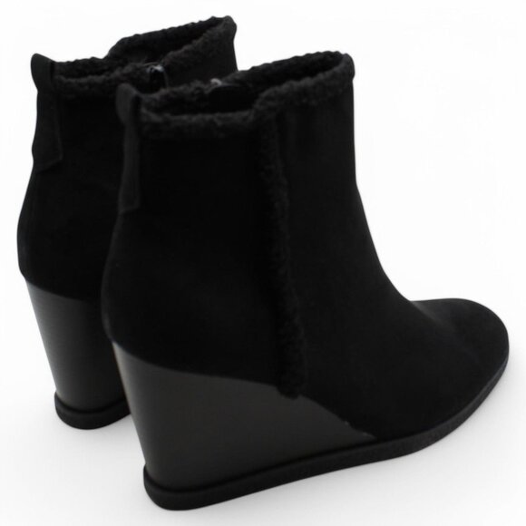 Sun + Stone Womens Camillia F Faux Suede Ankle Wedge Boots - Picture 3 of 6